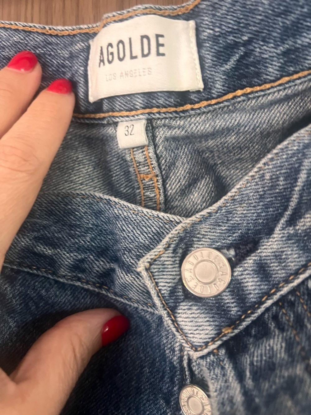 Agolde Distressed Wide-Leg Denim Jeans in Light Blue Style riley crop